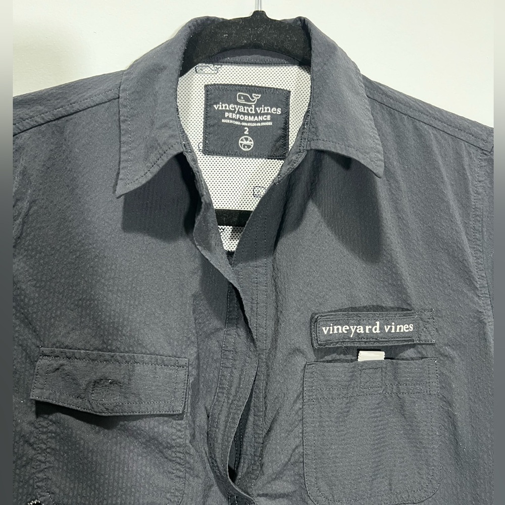 Vineyard Vines Charcoal Performance Shirt